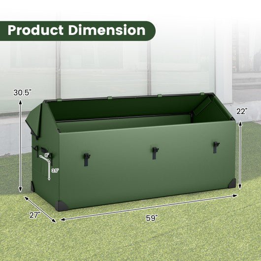  - Waterproof Outdoor Storage Box with Ventilated Window Adjustable Snap - Outdoor Style Company