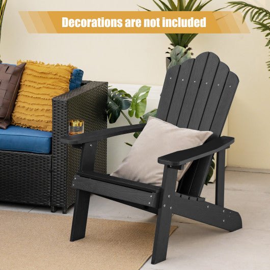  - Weather Resistant HIPS Outdoor Adirondack Chair with Cup Holder - Outdoor Style Company