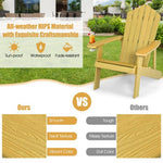  - Weather Resistant HIPS Outdoor Adirondack Chair with Cup Holder - Outdoor Style Company