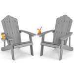  - Weather Resistant HIPS Outdoor Adirondack Chair with Cup Holder - Outdoor Style Company