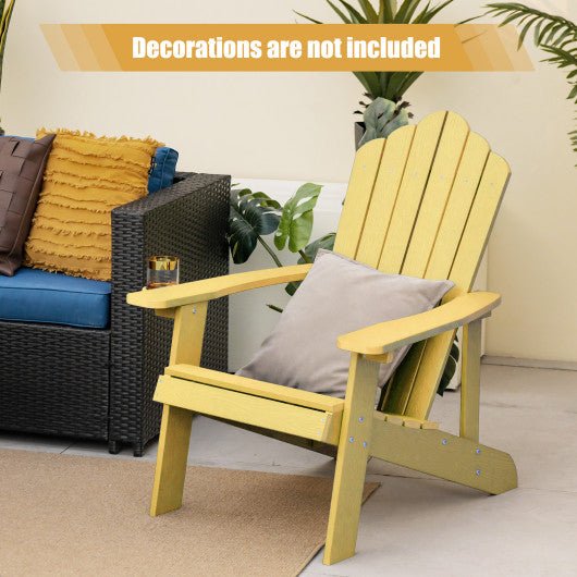  - Weather Resistant HIPS Outdoor Adirondack Chair with Cup Holder - Outdoor Style Company