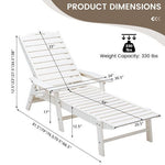  - Weatherproof Patio Lounge Chair with Adjustable Back and Cup Holder - Outdoor Style Company