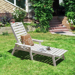  - Weatherproof Patio Lounge Chair with Adjustable Back and Cup Holder - Outdoor Style Company