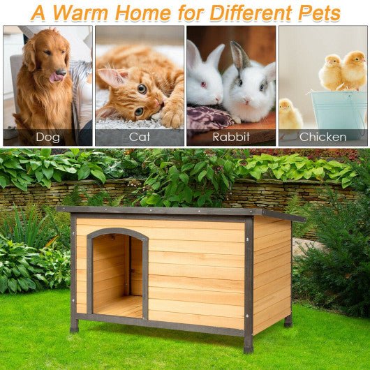  - Wood Extreme Weather Resistant Pet Log Cabin - Outdoor Style Company