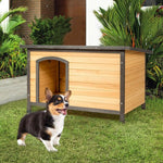  - Wood Extreme Weather Resistant Pet Log Cabin - M - Outdoor Style Company