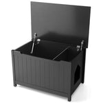  - Wooden Cat Litter Box Enclosure with Top Opening Side Table Furniture - Outdoor Style Company