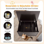  - Wooden Cat Litter Box Enclosure with Top Opening Side Table Furniture - Outdoor Style Company