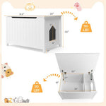  - Wooden Cat Litter Box Enclosure with Top Opening Side Table Furniture - Outdoor Style Company