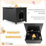  - Wooden Cat Litter Box Enclosure with Top Opening Side Table Furniture - Outdoor Style Company