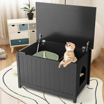  - Wooden Cat Litter Box Enclosure with Top Opening Side Table Furniture - Outdoor Style Company