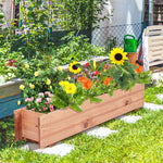  - Wooden Decorative Raised Garden Bed for Yard and Window - Outdoor Style Company