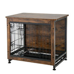  - Wooden Dog Crate Furniture with Tray and Double Door - Outdoor Style Company