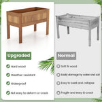  - Wooden Raised Garden Bed Solid Wood Elevated Planter Box with Legs - Outdoor Style Company