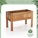  - Wooden Raised Garden Bed Solid Wood Elevated Planter Box with Legs - Outdoor Style Company