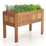  - Wooden Raised Garden Bed Solid Wood Elevated Planter Box with Legs - Outdoor Style Company