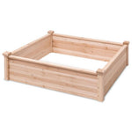  - Wooden Square Garden Vegetable Flower Bed - Outdoor Style Company