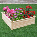  - Wooden Square Garden Vegetable Flower Bed - Outdoor Style Company