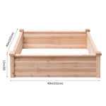  - Wooden Square Garden Vegetable Flower Bed - Outdoor Style Company