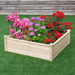  - Wooden Square Garden Vegetable Flower Bed - Outdoor Style Company