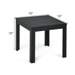  - Wooden Square Patio Coffee Bistro Table - Outdoor Style Company