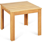  - Wooden Square Patio Coffee Bistro Table - Outdoor Style Company