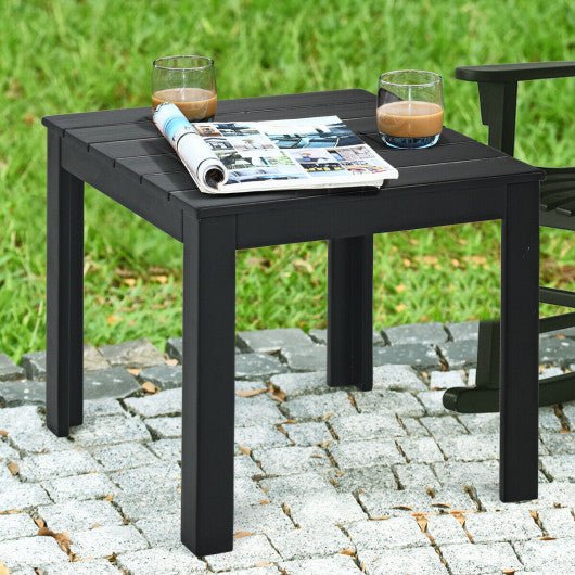  - Wooden Square Patio Coffee Bistro Table - Outdoor Style Company