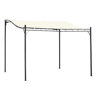 Outdoor and Garden-10' x 10' Outdoor Metal Patio Furniture Shelter, Pergola Kit Gazebo Canopy with Durable & Spacious Weather-Resistant Design, Cream White - Outdoor Style Company