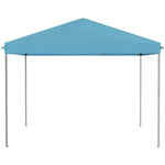Outdoor and Garden-10' x 10' Patio Gazebo Outdoor Pop-Up Canopy with Sidewalls, Instant Setup, 4 Mesh Walls for Party, Events, Backyard, Lawn, Light Blue - Outdoor Style Company