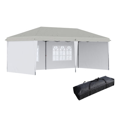 Outdoor and Garden-10' x 20' Pop Up Outdoor Party Tent with 4 Removable Sidewalls - Outdoor Style Company