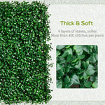 Miscellaneous-12-Piece 19.75" x 19.75" Milan Artificial Grass, Water Drainage, & Soft Feel, Dark Green - Outdoor Style Company