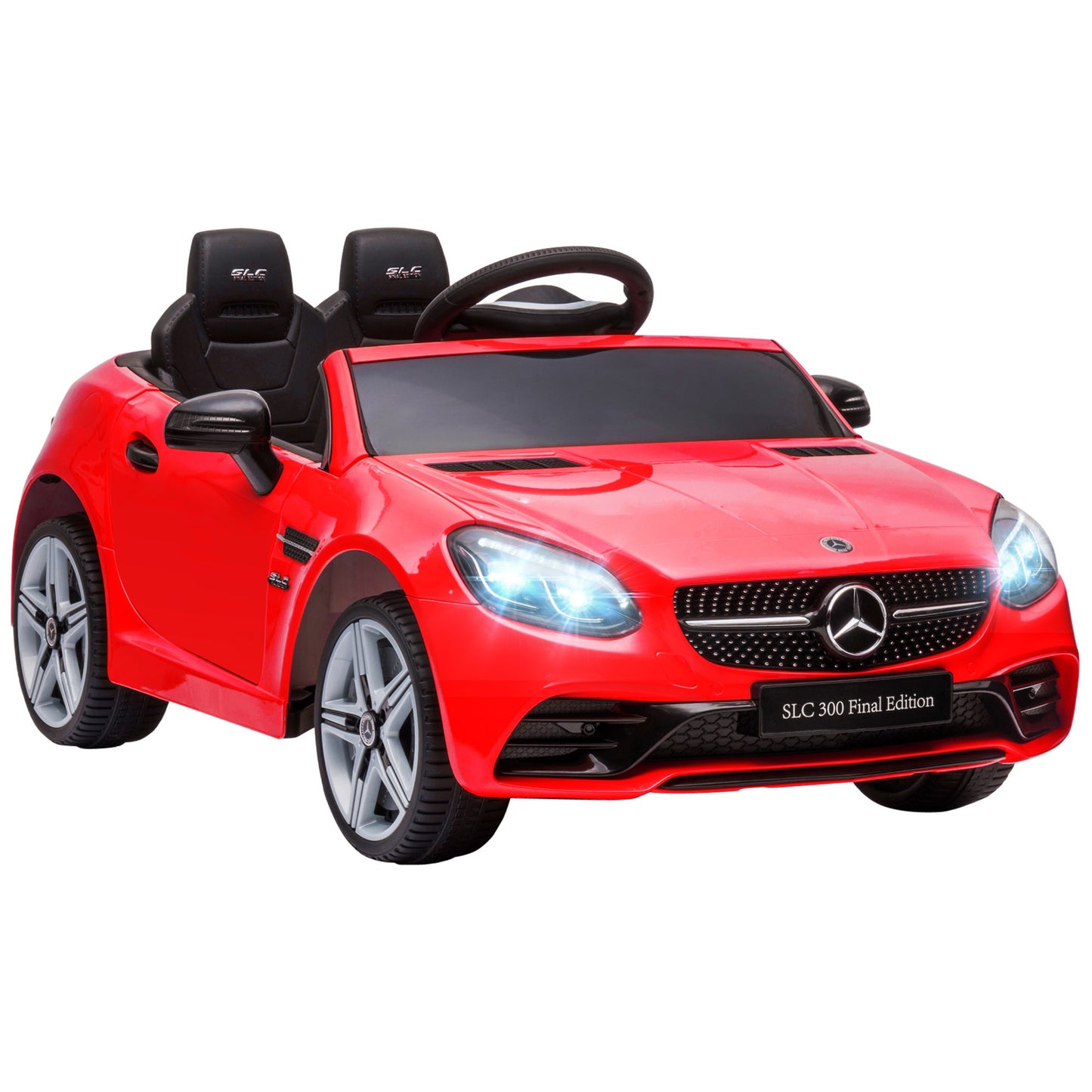 Toys and Games-12 V Kids Remote Ride On Car with Parent Remote Control, 2 Motors, Music, Lights & Suspension Wheels for 3-6 Years Old, Gift for Boys Girls, Red - Outdoor Style Company