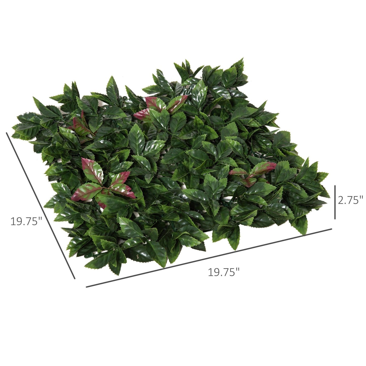 Outdoor and Garden-12PCS Artificial Boxwood Wall Panels 20" x 20" Photinia Serrulata Privacy Fence Screen Faux Hedge Greenery Backdrop for Home Garden Backyard - Outdoor Style Company