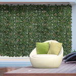 Outdoor and Garden-12PCS Artificial Boxwood Wall Panels 20" x 20" Photinia Serrulata Privacy Fence Screen Faux Hedge Greenery Backdrop for Home Garden Backyard - Outdoor Style Company