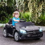 Toys and Games-12V Kids Electric Ride On Car with Parent Remote Control, 2 Motors, Music, Lights & Suspension Wheels for 3-6 Years, Gift for Children, Black - Outdoor Style Company