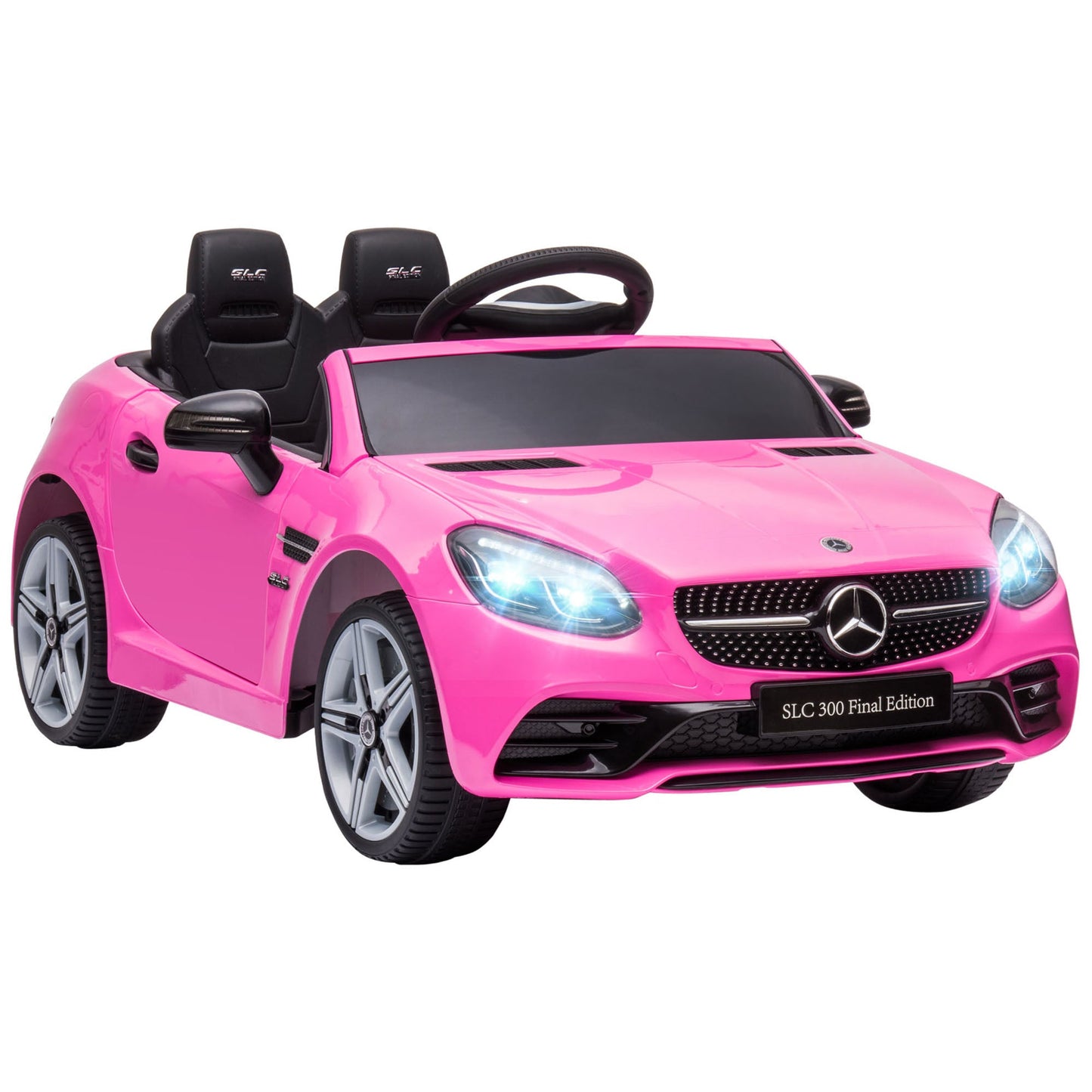 Toys and Games-12V Kids Electric Ride On Car with Parent Remote Control, 2 Motors, Music, Lights & Suspension Wheels for 3-6 Years Old, Gift for Children, Pink - Outdoor Style Company