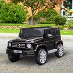 Toys and Games-12V Kids Remote Control Ride On Car, Mercedes Benz G500 Toy Car with Music Suspension Wheels for 3-8 Years Old, Black - Outdoor Style Company