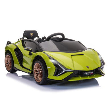Toys and Games-12V Kids Ride On Car, Electric Battery Power Wheels with Remote Control, Lamborghini Toy with Music & Headlights for 3-5 Years Old, Green - Outdoor Style Company