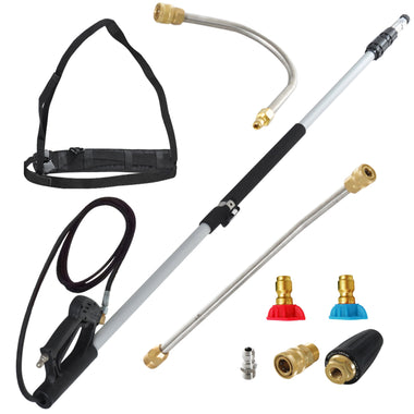 Miscellaneous-18' 4000 PSI High Pressure Washer Wand Extension Pole Accessory - Outdoor Style Company
