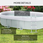 Miscellaneous-18' x 10' x 3.5' Inflatable Rectangular Above Ground Swimming Pool - Outdoor Style Company