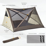 Miscellaneous-2-3 People Easy Pop Up Tents for Camping, Automatic Instant Tent, Portable with Carry Bag, Windows and Doors - Outdoor Style Company