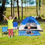 Outdoor and Garden-2 Kids Pop Up Camping Tents Playhouse for Boys Girls with Chairs Sleeping Bags Flashlights Trolley Case Adventure Outdoor - Outdoor Style Company