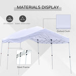 Outdoor and Garden-20' x 10' Garden Foldable Pop Up Canopy Tent Gazebo with Adjustable Legs Roller Bag Outdoor Party - Outdoor Style Company