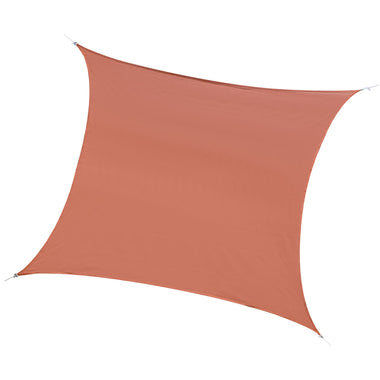 Outdoor and Garden-20' x 16' Sun Shade Sail Rectangle Sail Shade Canopy for Outdoor Patio Deck Yard, Brick Red - Outdoor Style Company