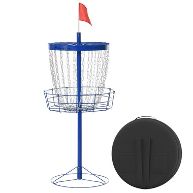Miscellaneous-24-Chain Portable Disc Golf with Lightweight Basket and Carry Bag, Blue - Outdoor Style Company