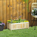-28'' x 12'' x 10" Foldable Raised Garden Bed, Wooden Planter Box, for Backyard, Patio - Outdoor Style Company