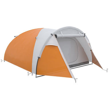 Outdoor and Garden-3-4 Person Outdoor Camping Tent, Waterproof UV Protection Dome Tent with Carrying Bag, 2 Doors, Easy Setup for Hiking or Beach - Outdoor Style Company