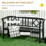 Outdoor and Garden-3-Seat Wooden Garden Bench Chair, Outdoor Patio Bench - Outdoor Style Company