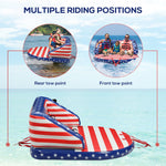 Miscellaneous-3 Towable Tube for Boating, Family Size Inflatable Deck Seat w/ Tow Points for Multiple Riding Positions Water Sports - Outdoor Style Company
