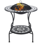 Outdoor and Garden-30 Inch Outdoor Fire Pit, Round Outdoor Wood Burning Fire Pit with Spark Screen,for Garden, Backyard - Outdoor Style Company
