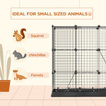Pet Supplies-31 Panels Pet Playpen with Water-resistant Cloth, Small Animal Playpen, Portable Metal Wire Yard for Ferrets, Chinchillas - Outdoor Style Company